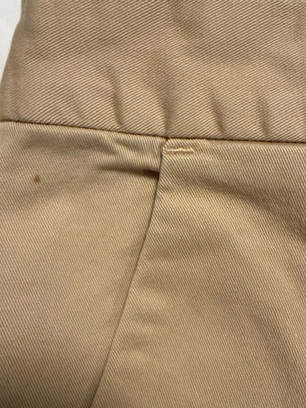 Tory Burch Tan Trousers with Coral Waistband